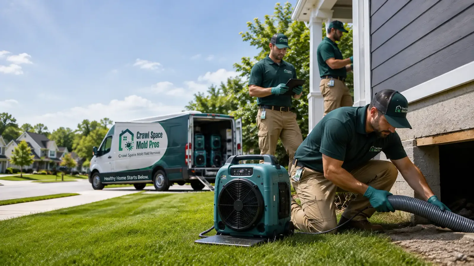 Crawl Space Mold Removal in Goodfellow Afb, TX